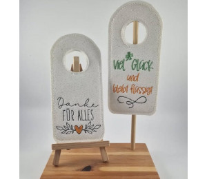 2€ ZUSATZTÜRCHEN 3. Dezember - Stickserie - 12 ITH Flaschenanhänger Vol. 3